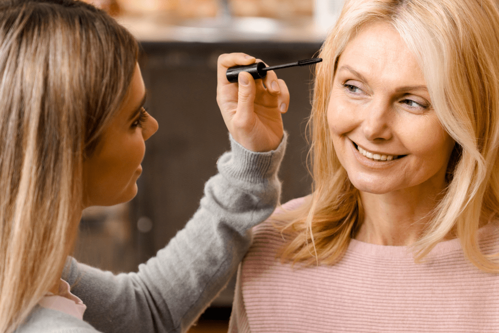 woman getting makeup outstanding portraits and headshots - WS Portraits